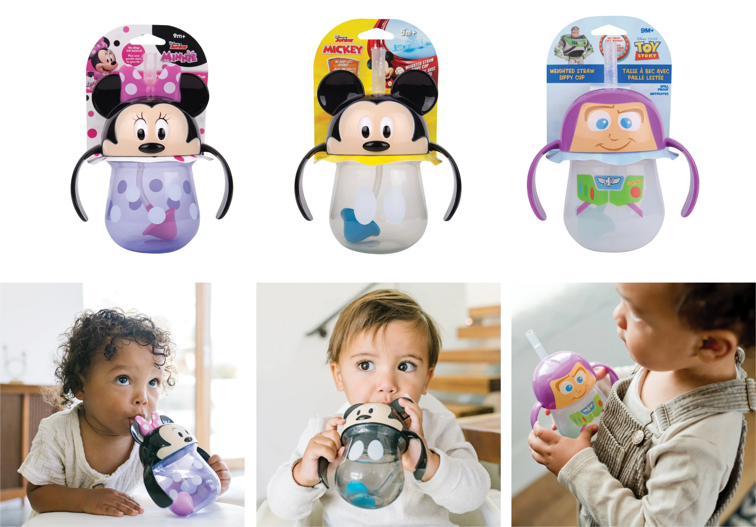 Disney Weighted Straw Character Cup