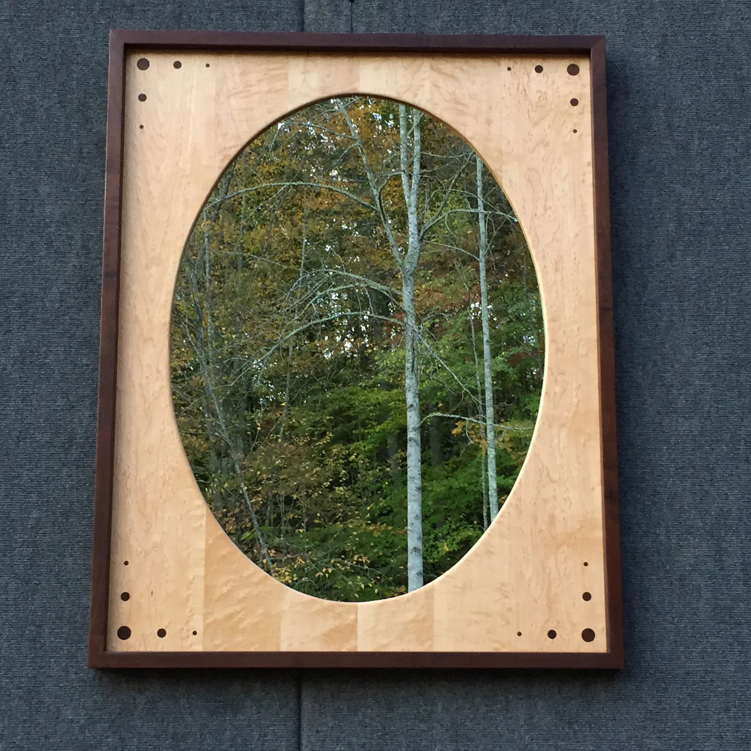 Custom Large Oval Mirror