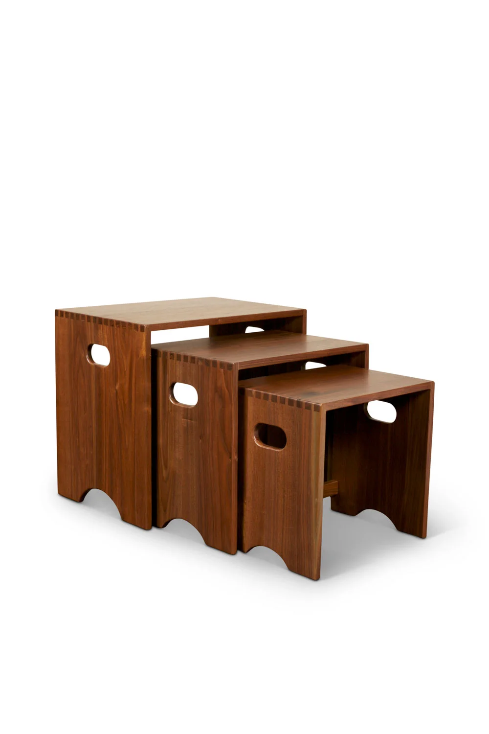 Custom Nesting Tables, Walnut