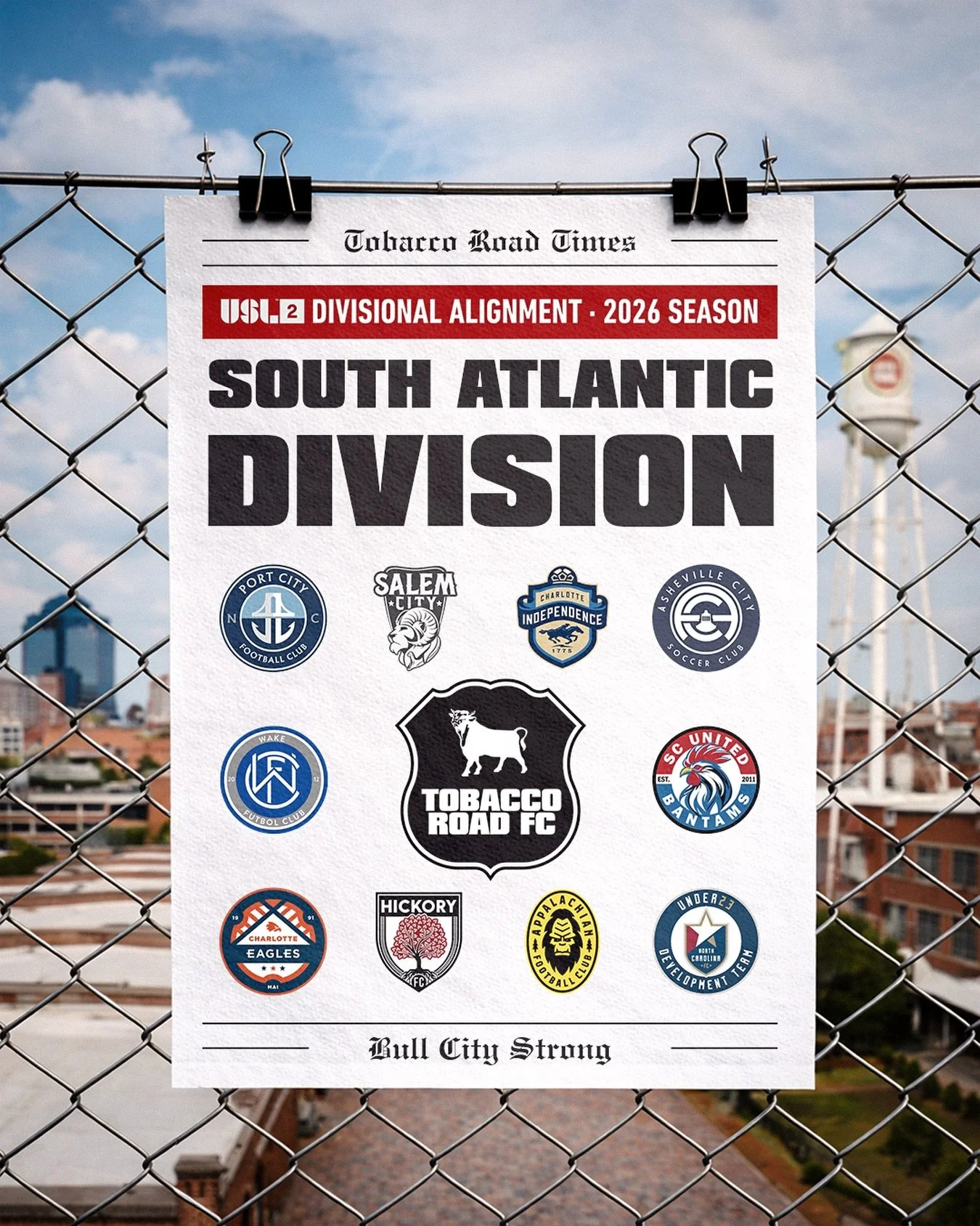 The south will have something to say this summer. The expanded South Atlantic division is set. See you soon. 💪⚽️