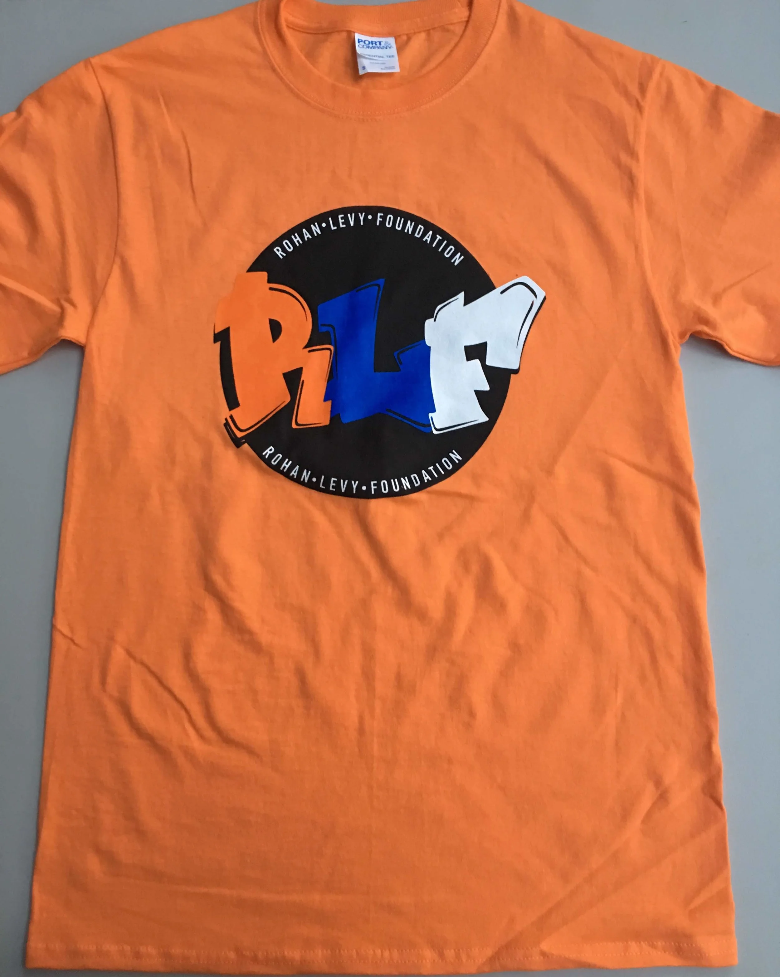 Orange RLF Unisex Logo Tee - Adult