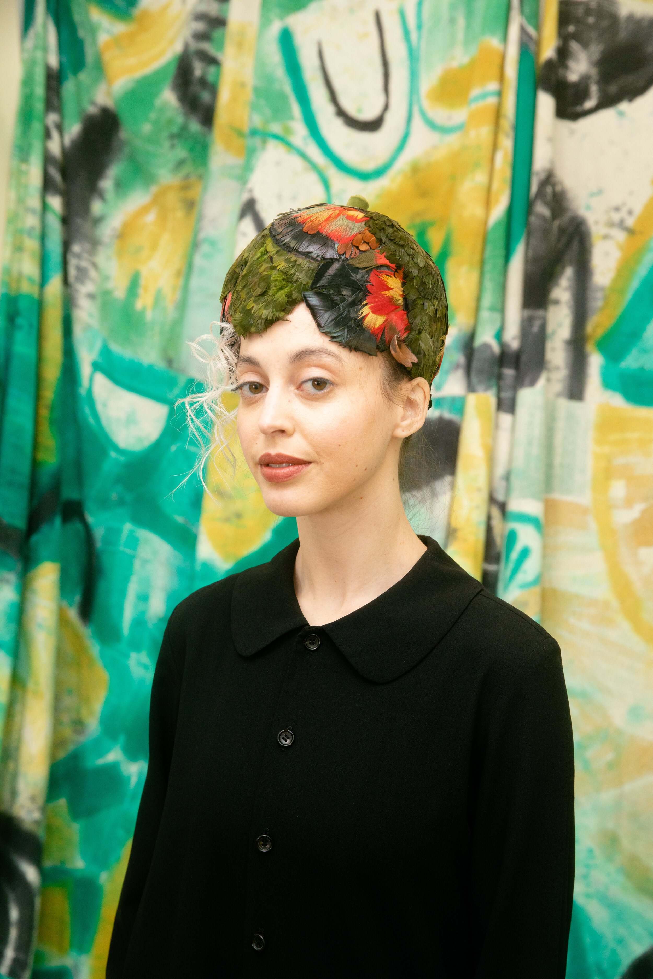 Christian Dior Vintage Feather Hat 