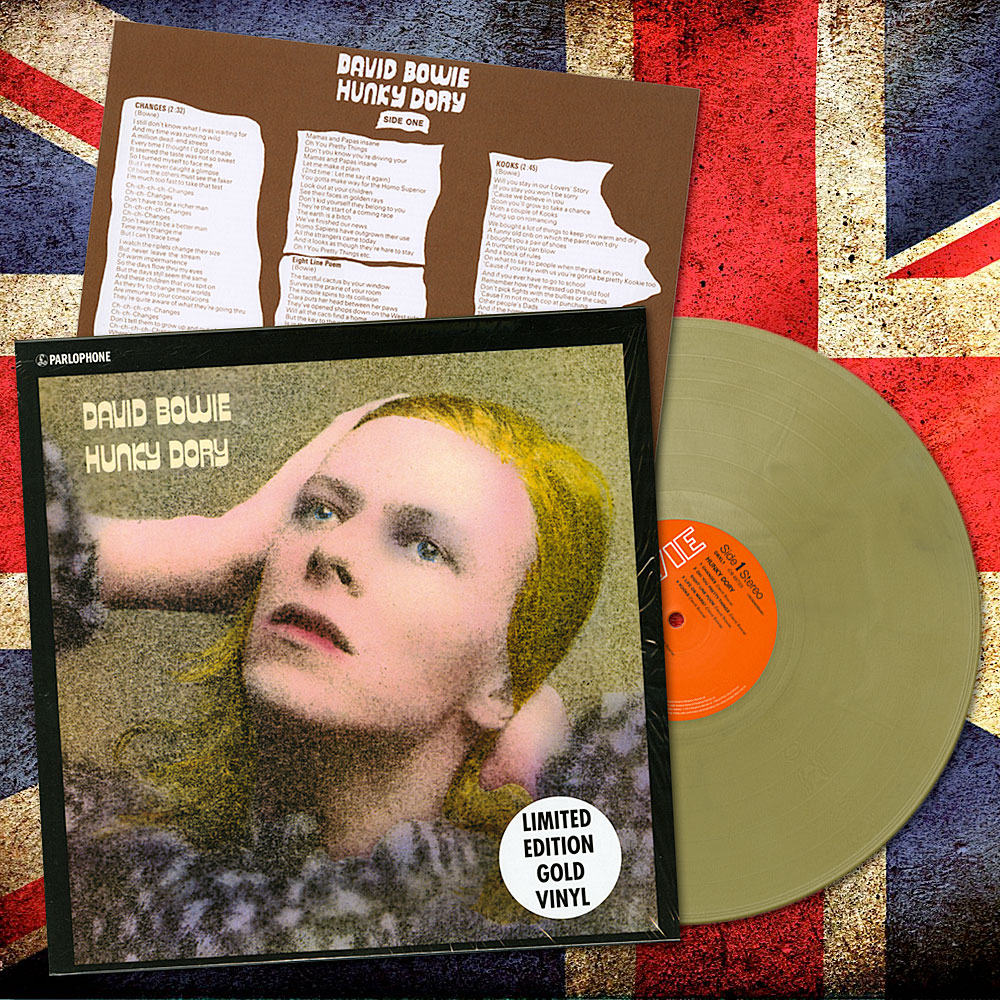 Løft dig op ortodoks Hotel Hunky Dory gold vinyl UK release date change — David Bowie