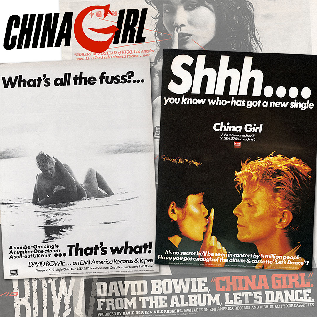 China Girl UK chart years ago today — David Bowie