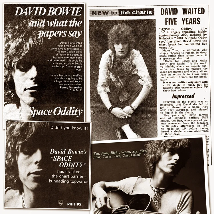 Bowie hits UK Top 30 fifty years ago today — David Bowie