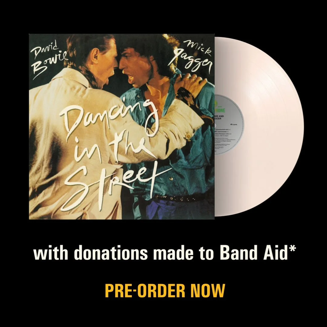 DANCING IN THE STREET - 40th ANNIVERSARY WHITE VINYL 12” - JAGGER SPEAKS 