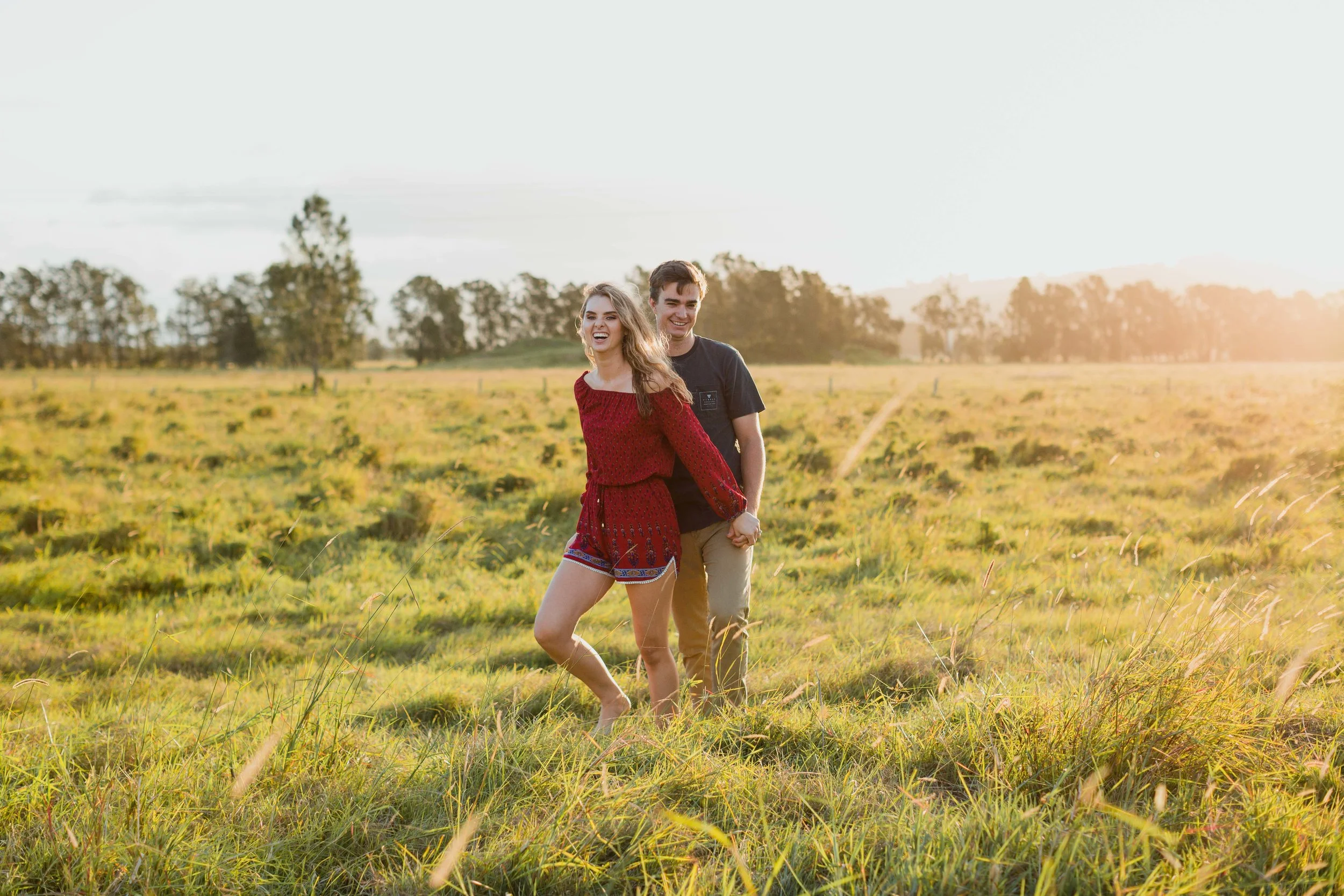 Golden Paddock Engagement Session