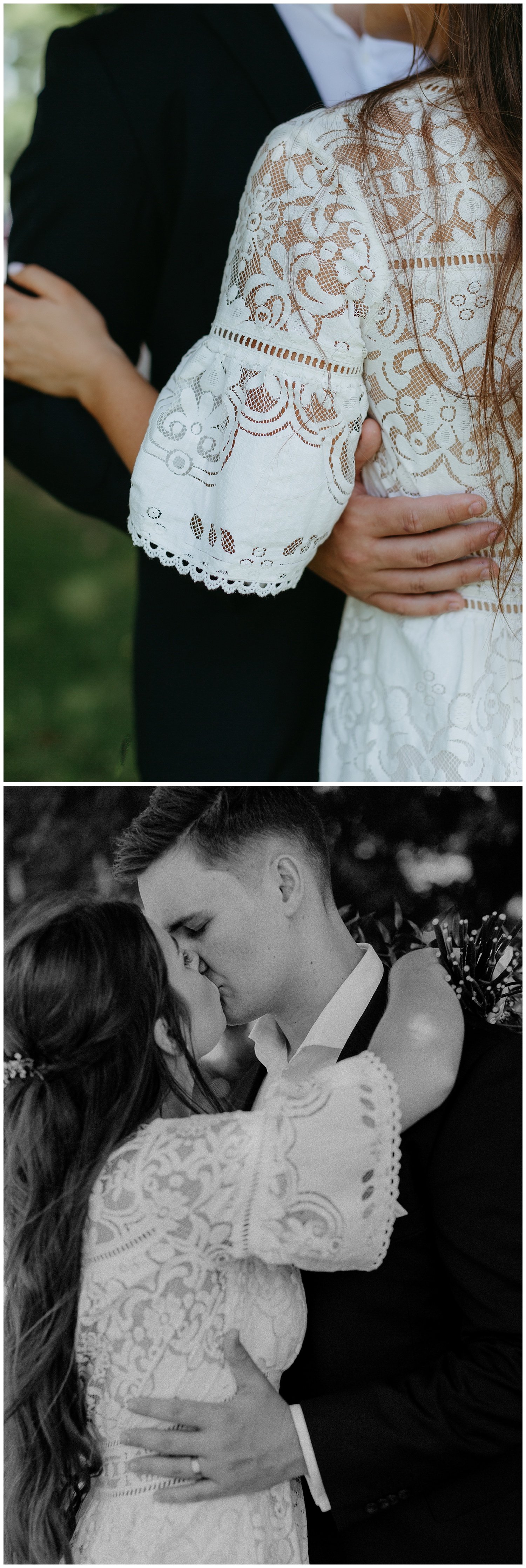 A micro wedding at New Farm Park in Brisbane