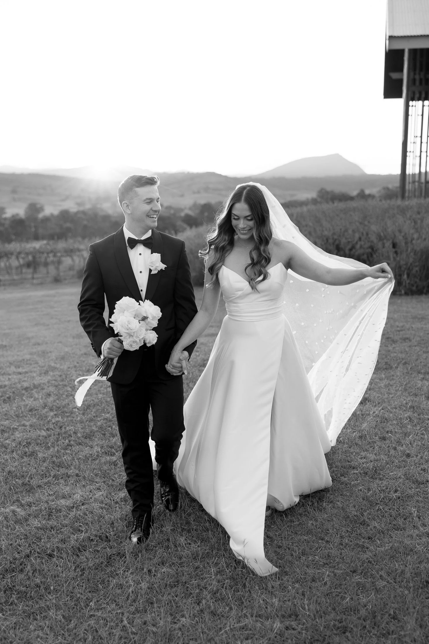 Kooroomba Lavender Farm wedding captured by Scenic Rim wedding photographer