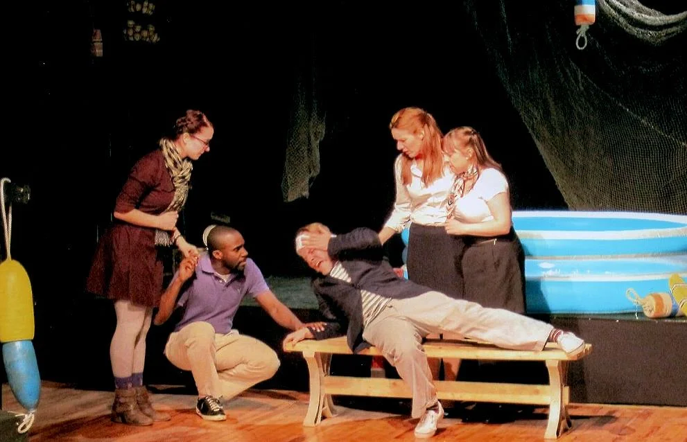 Scapino! Claire Buchignani, Tramell Tillman, Aaron Vega, Abigail Wright, Amy Charowsky