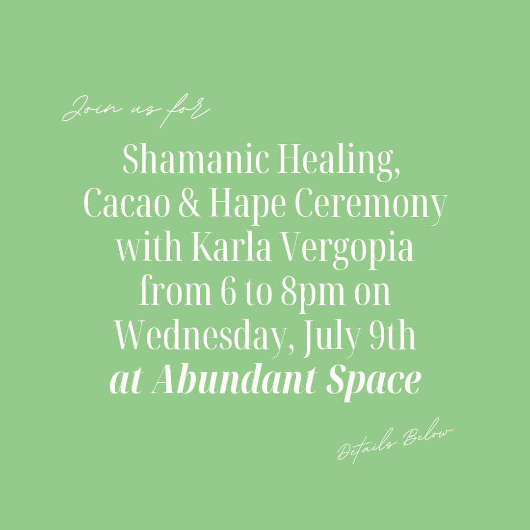Shamanic Healing, Cacao & Hape Ceremony