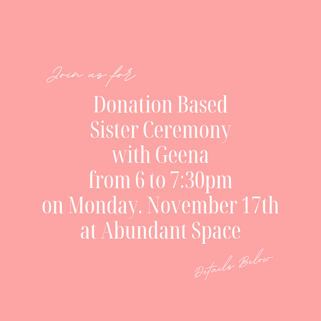 Donation Based Sister Ceremony