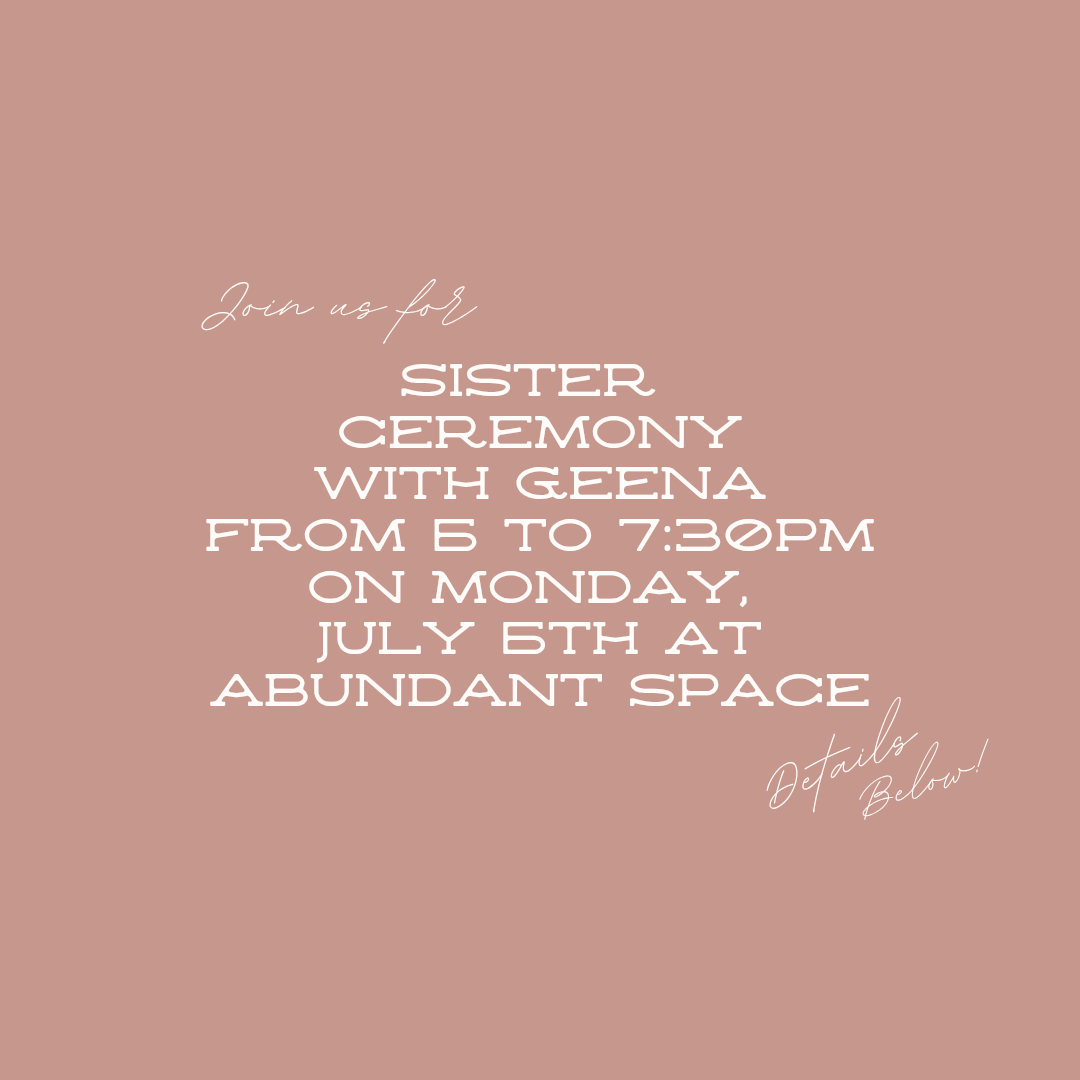 Sister Ceremony