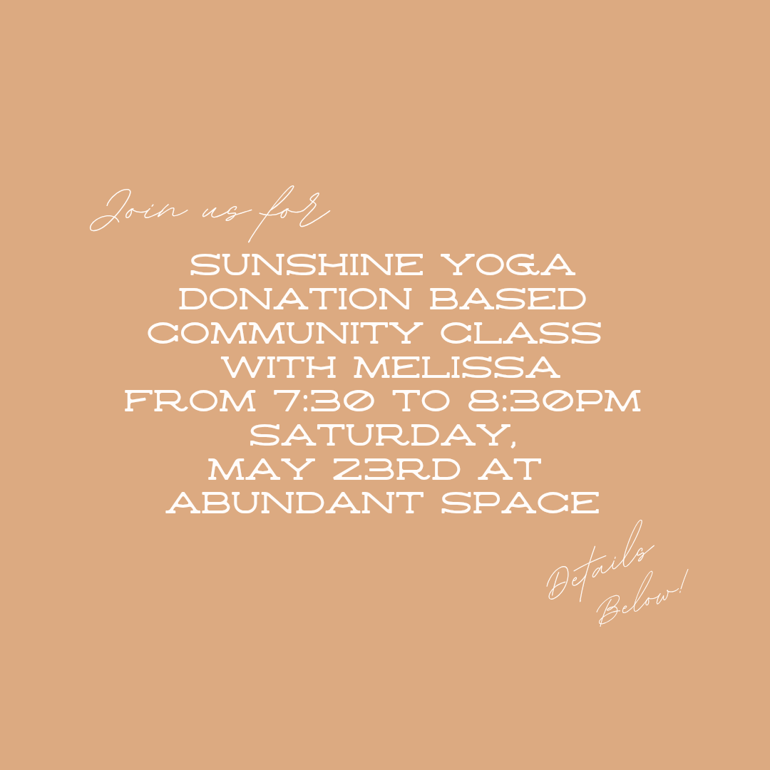 Donation Based Sunshine Yoga Community Class