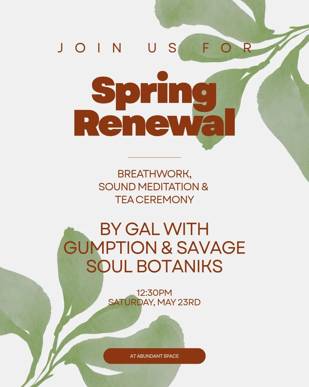 Breathwork, Sound Meditation &amp; Tea Ceremony