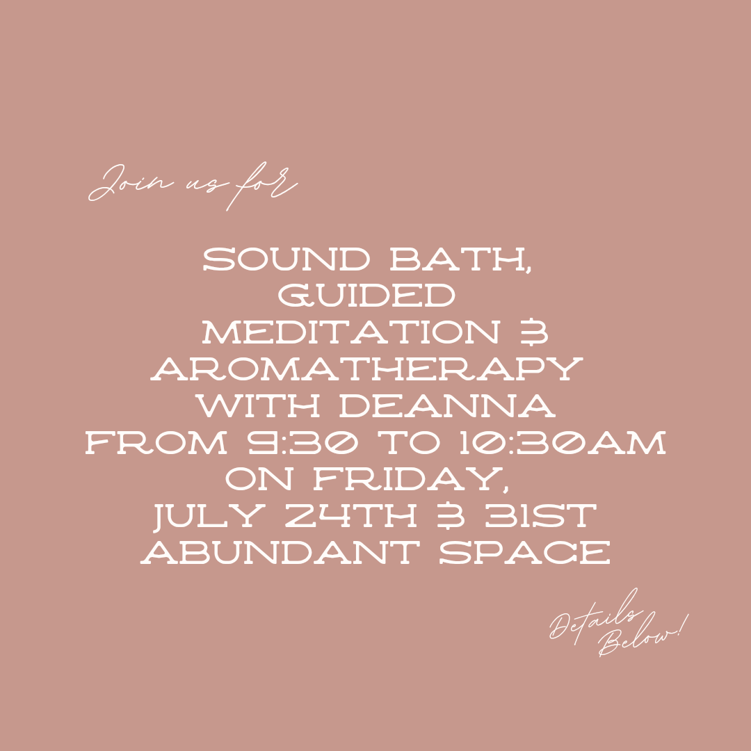 Sound Bath, Guided Meditation &amp; Aromatherapy