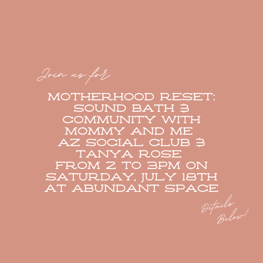 Motherhood Reset: Sound &amp; Community