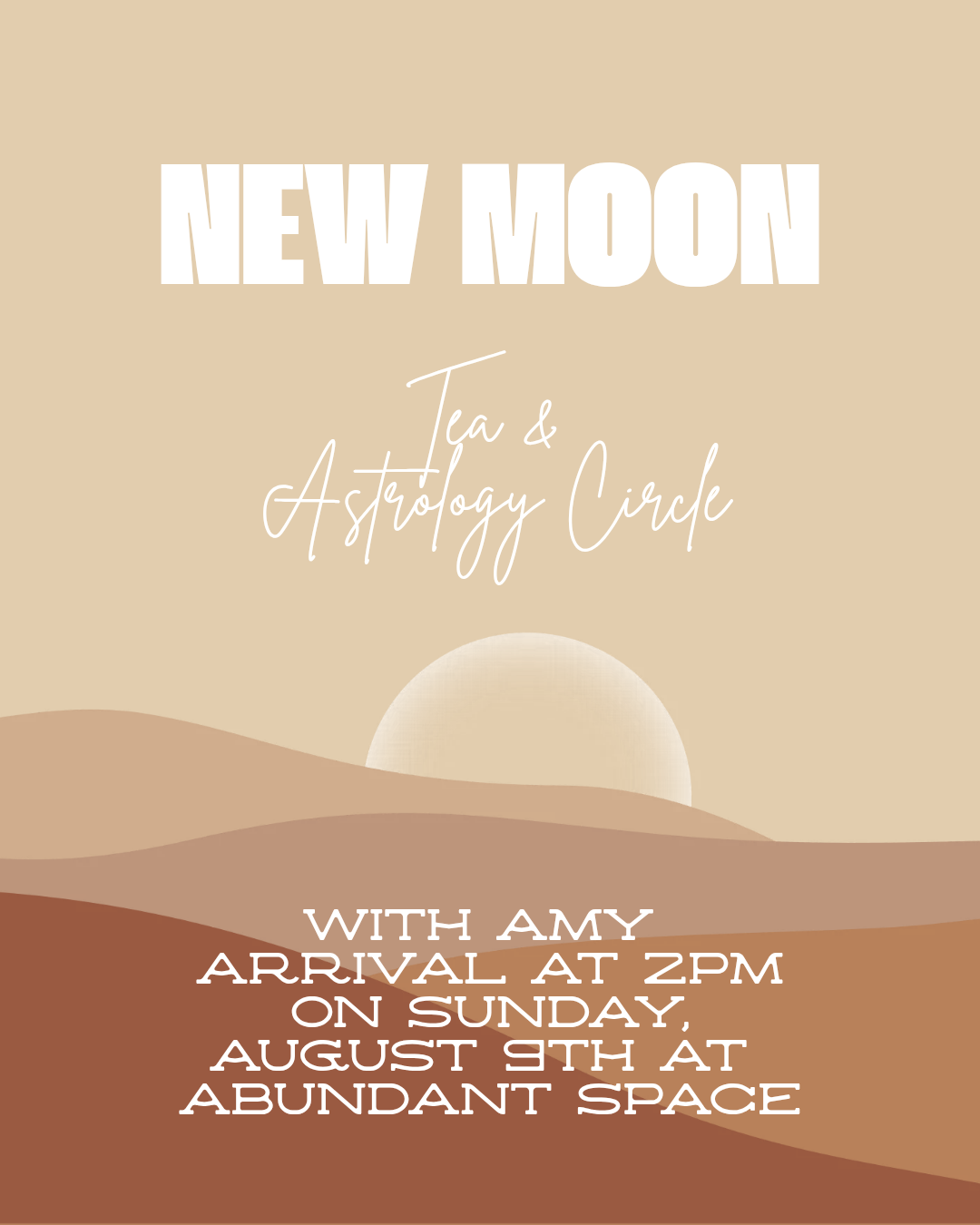 New Moon &amp; Astrology Circle 