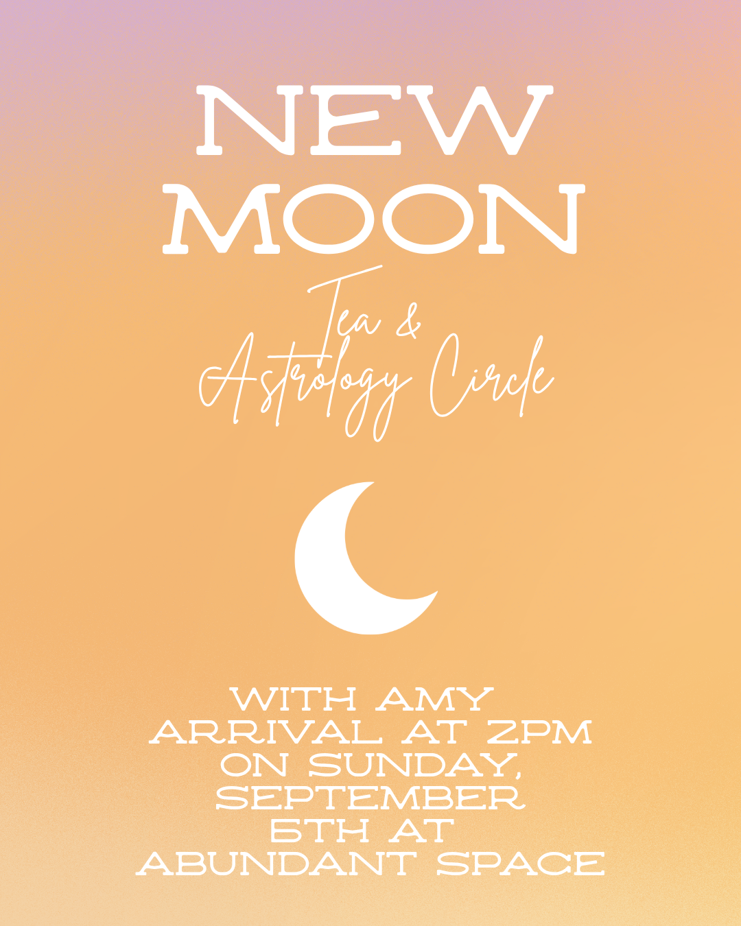 New Moon Tea &amp; Astrology Circle