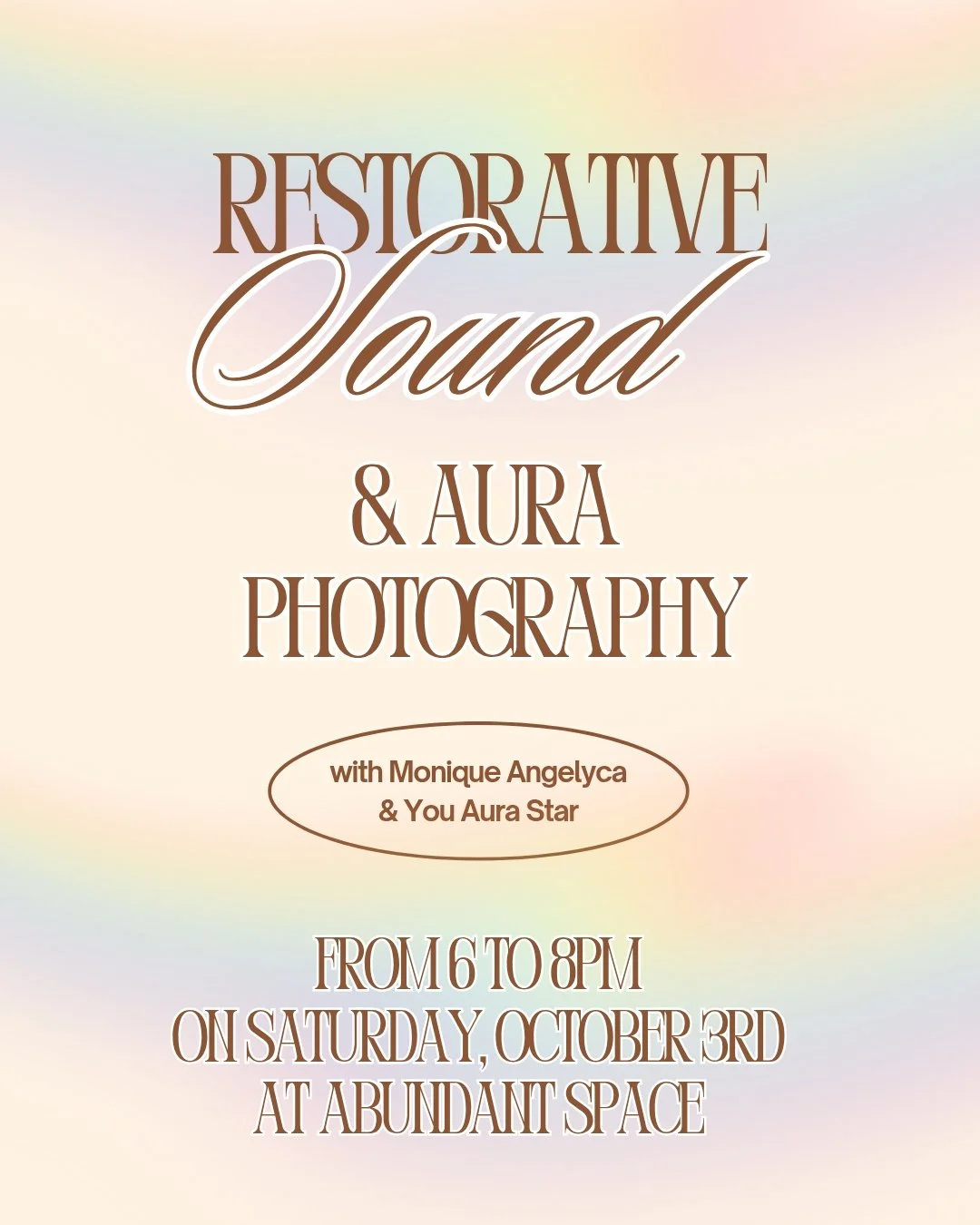 Restorative Sound &amp; Aura Photography