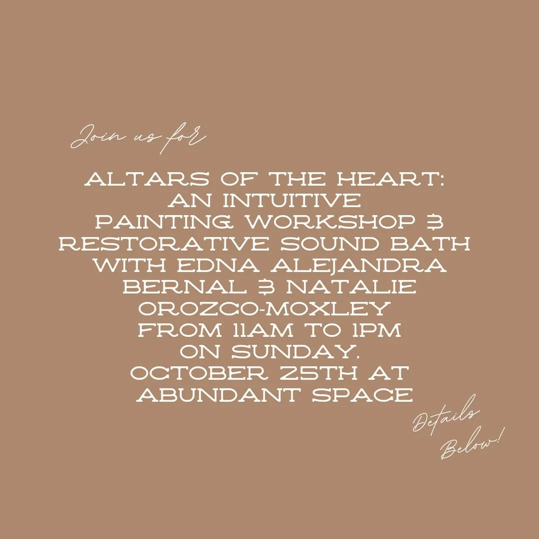 Altars of the Heart: an Intuitive Painting Workshop &amp;  Restorative Sound Bath