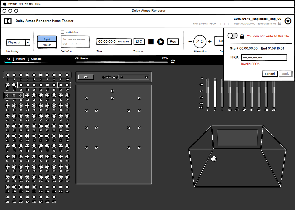 Wireframe post merging RMU and Monitor App