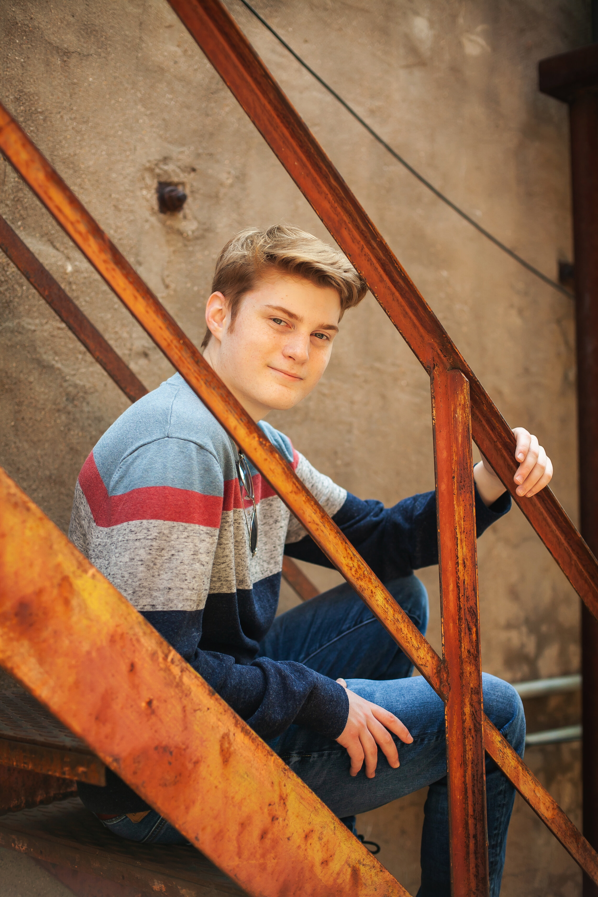 unique-urban-location-stairs-industrial-style-senior-guys-photographer-fort-worth-weatherford