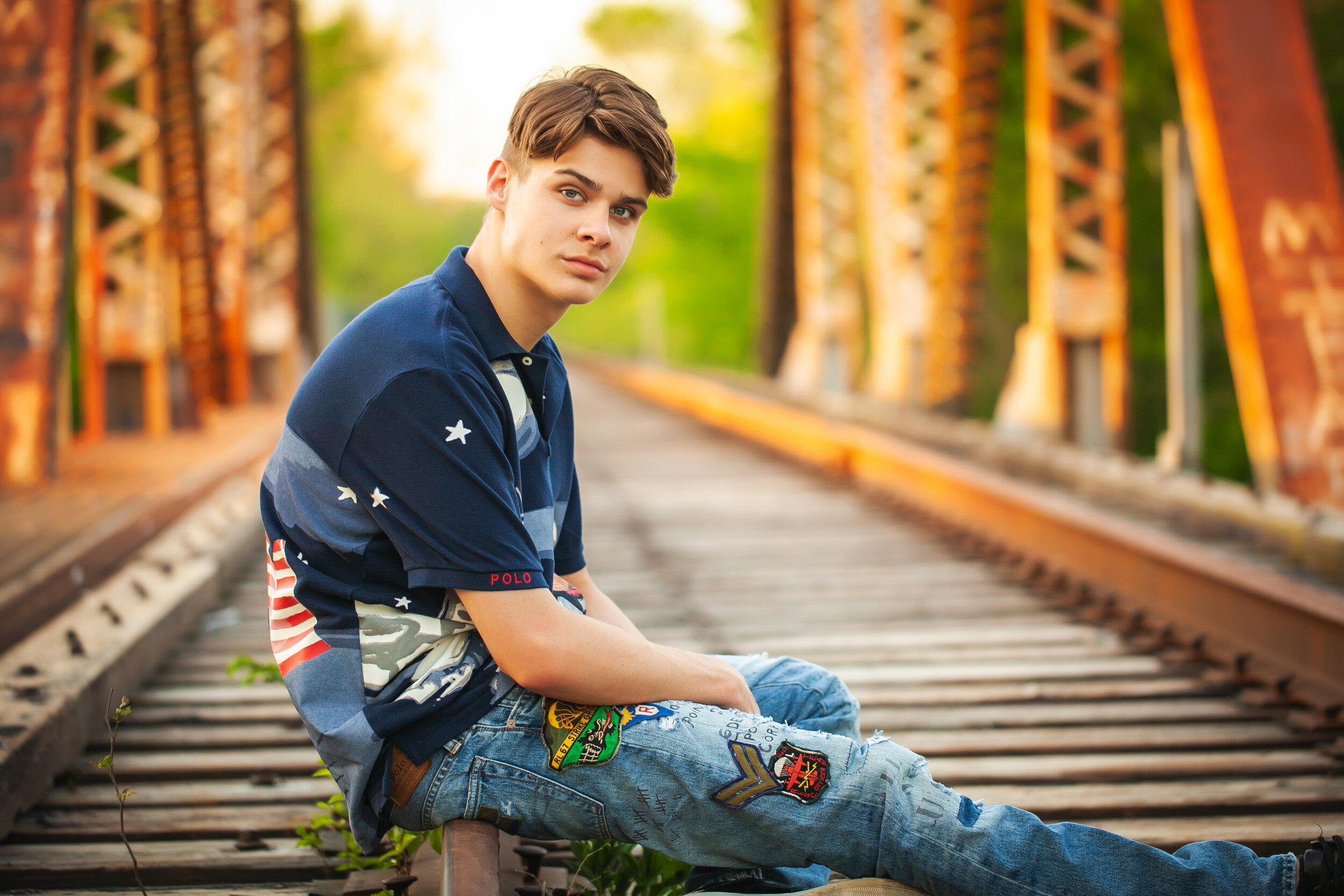 senior-guys-pictures-photographer-abandoned-railroad-tracks-casual-cool-locations-for-senior-pictures-keller-texas-lacey-whitmer-photo-design