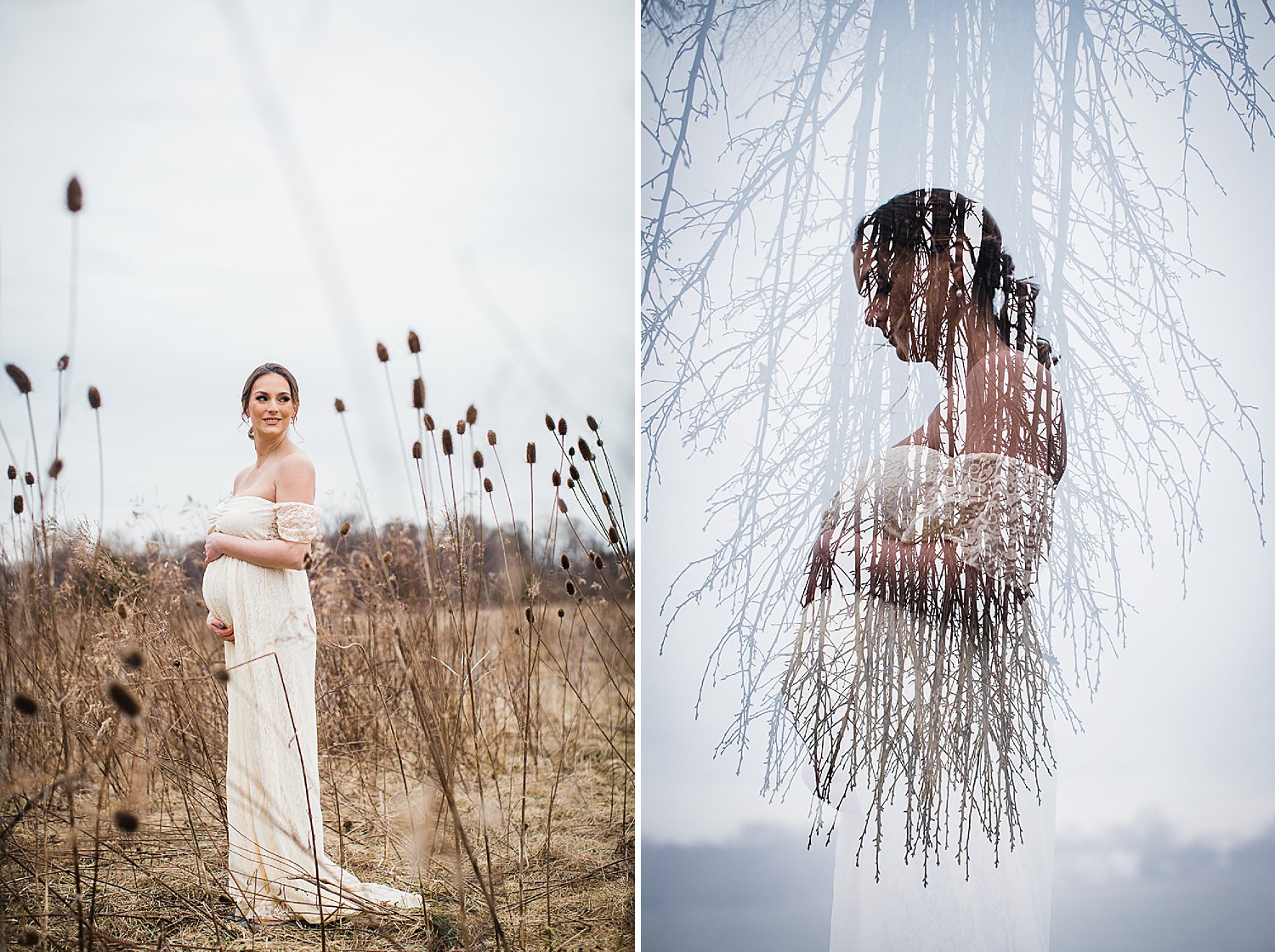 winter maternity session in Lancaster, PA