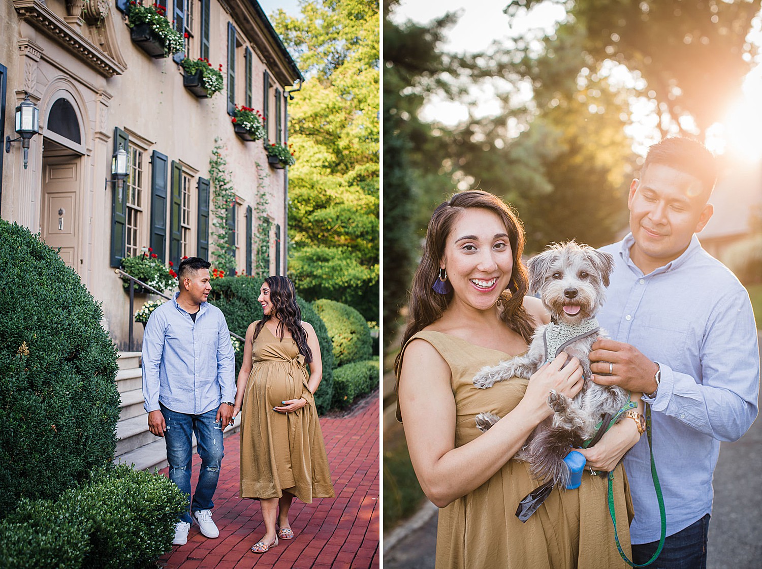 Conestoga House and Gardens Summer Maternity Session in Lancaster PA