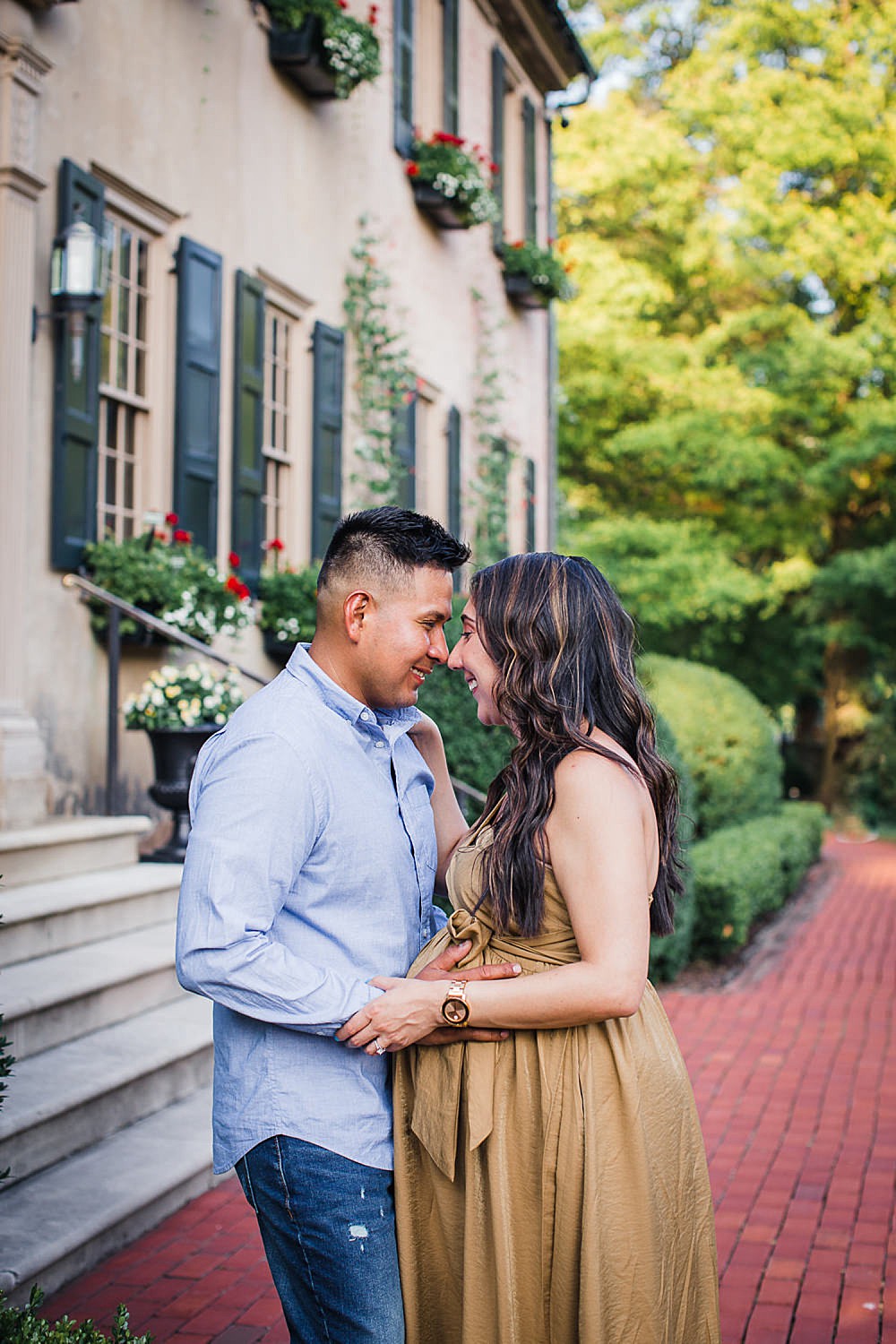 Conestoga House and Gardens Summer Maternity Session in Lancaster PA