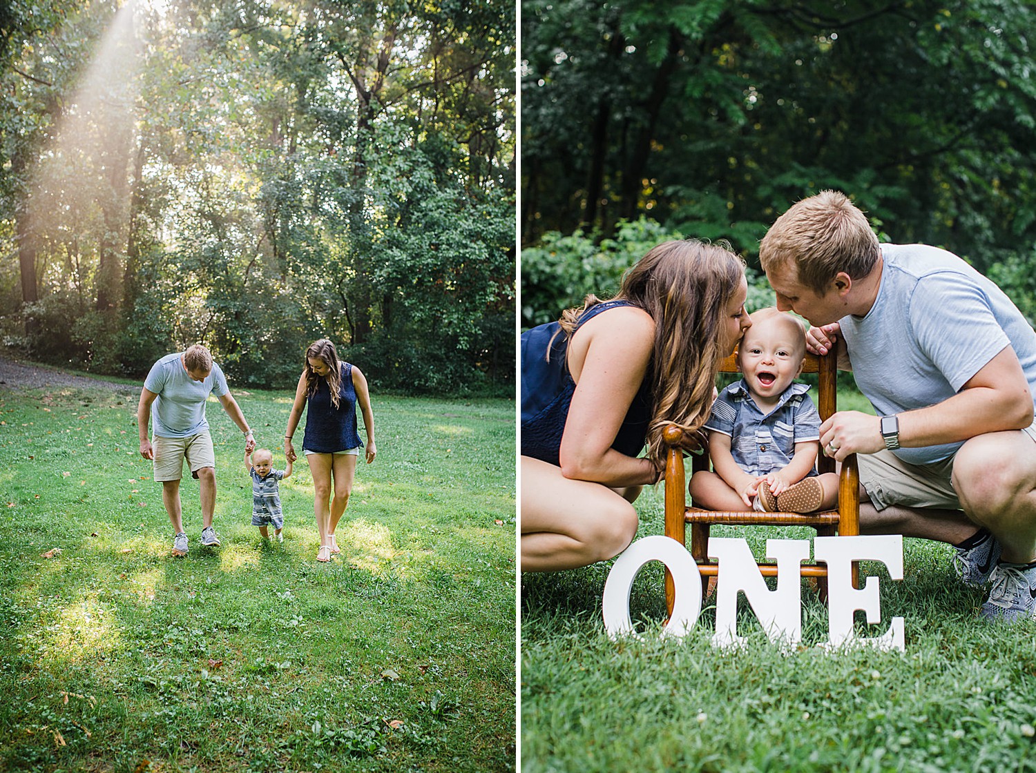 one year photo session at Lancaster County Park