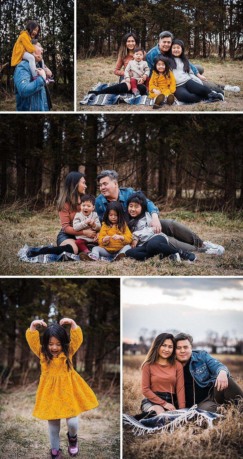  Colorful winter family photo session 