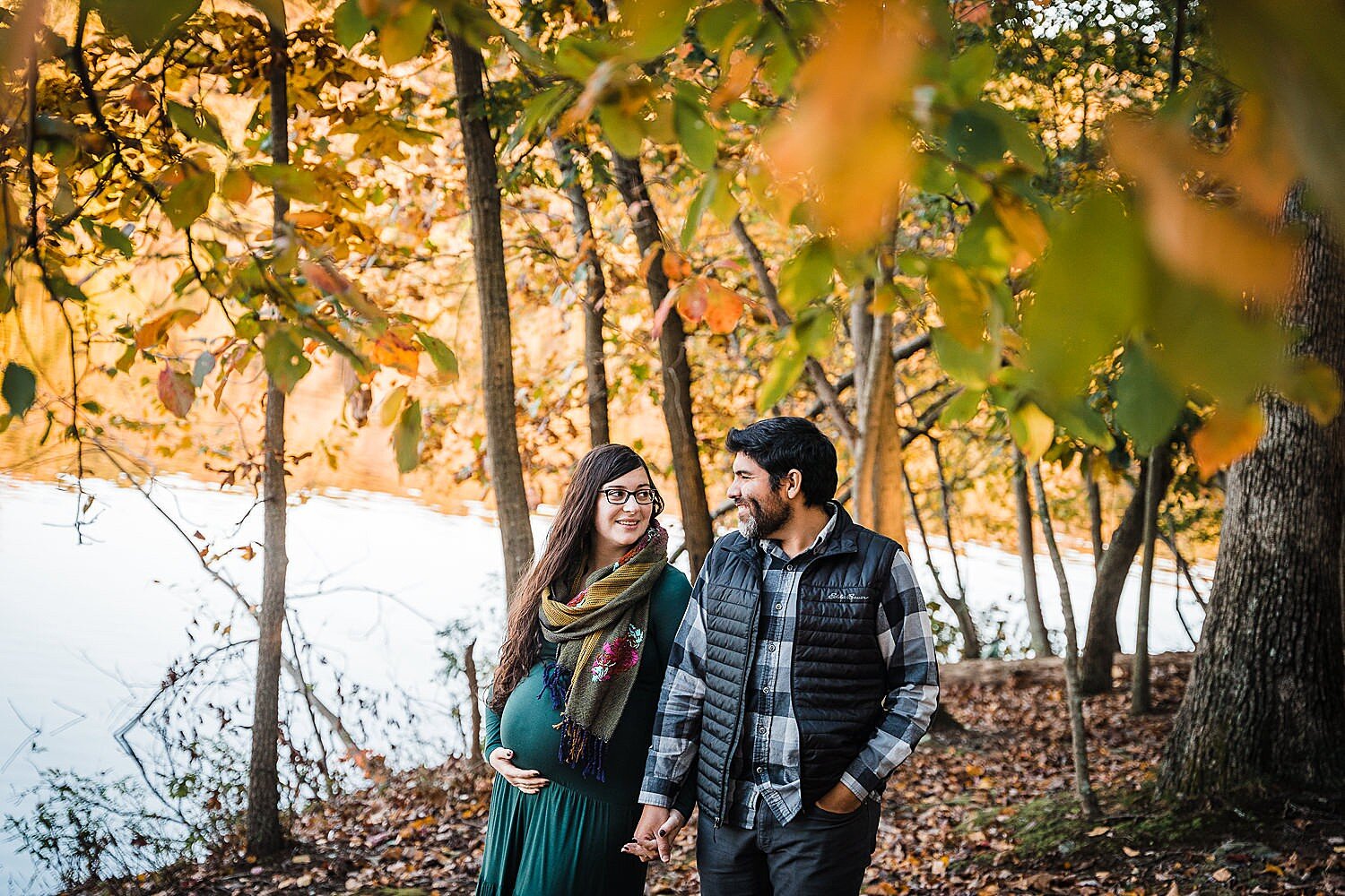 fall maternity photography at Muddy Run park in Lancaster by Melissa Engle Photography