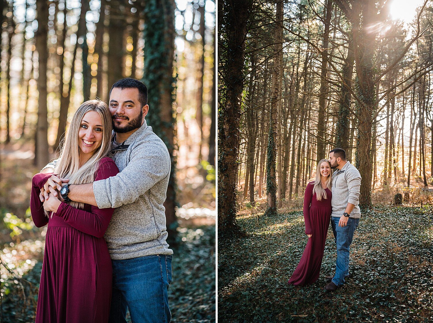 A winter couple photo session in Lancaster, PA