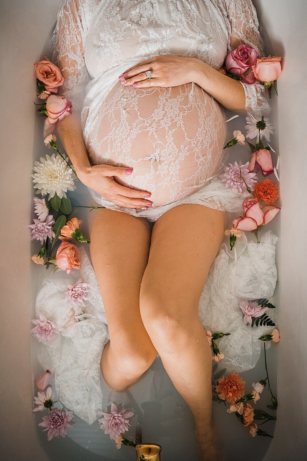 Lancaster milk bath maternity photography