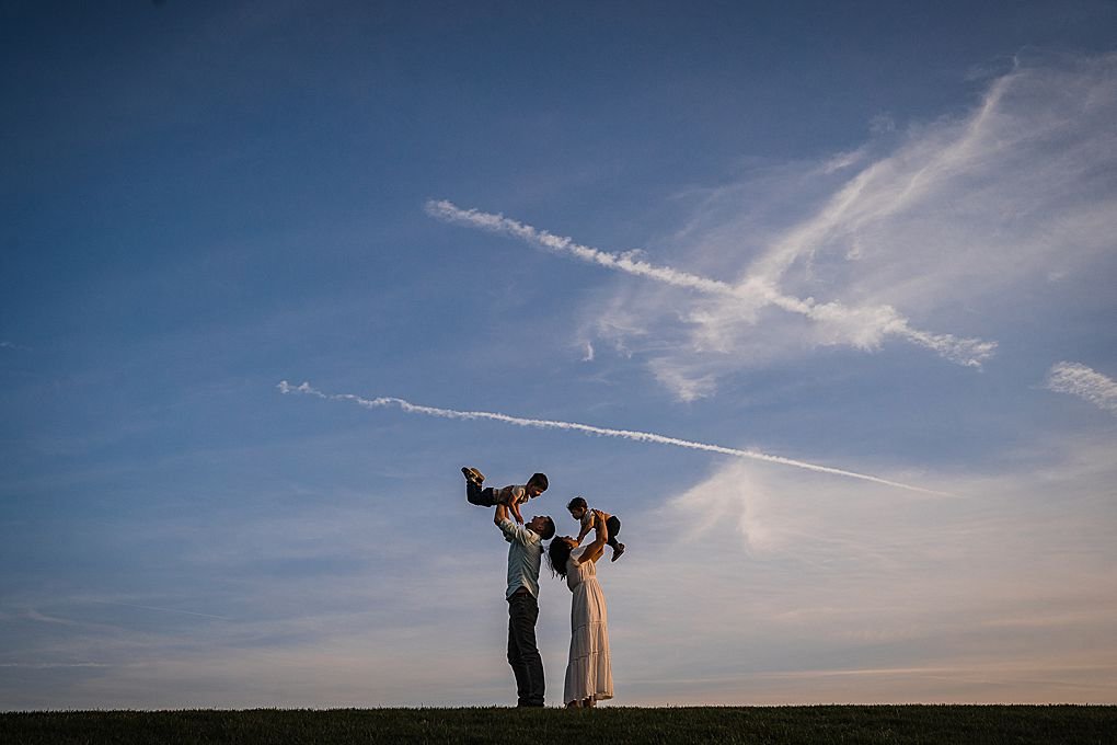 Family silhouette