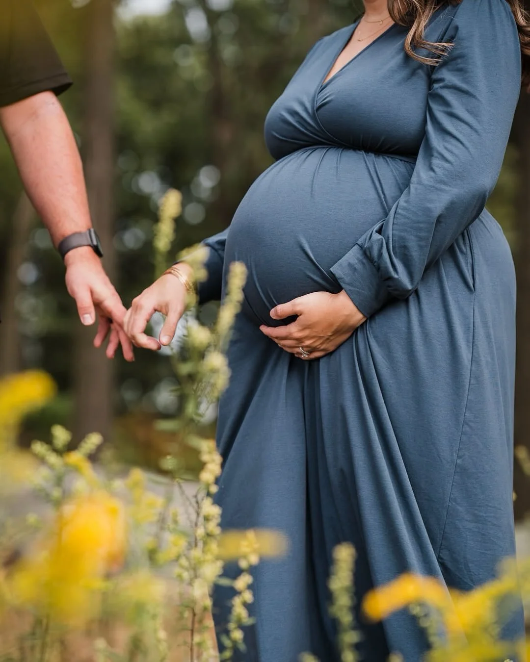 Looking back I wish I had professional maternity photos taken when I was pregnant with my second child. My husband snapped a few photos of my daughter and I with my camera when I was about 38 weeks pregnant with my son, but that was about it as far a