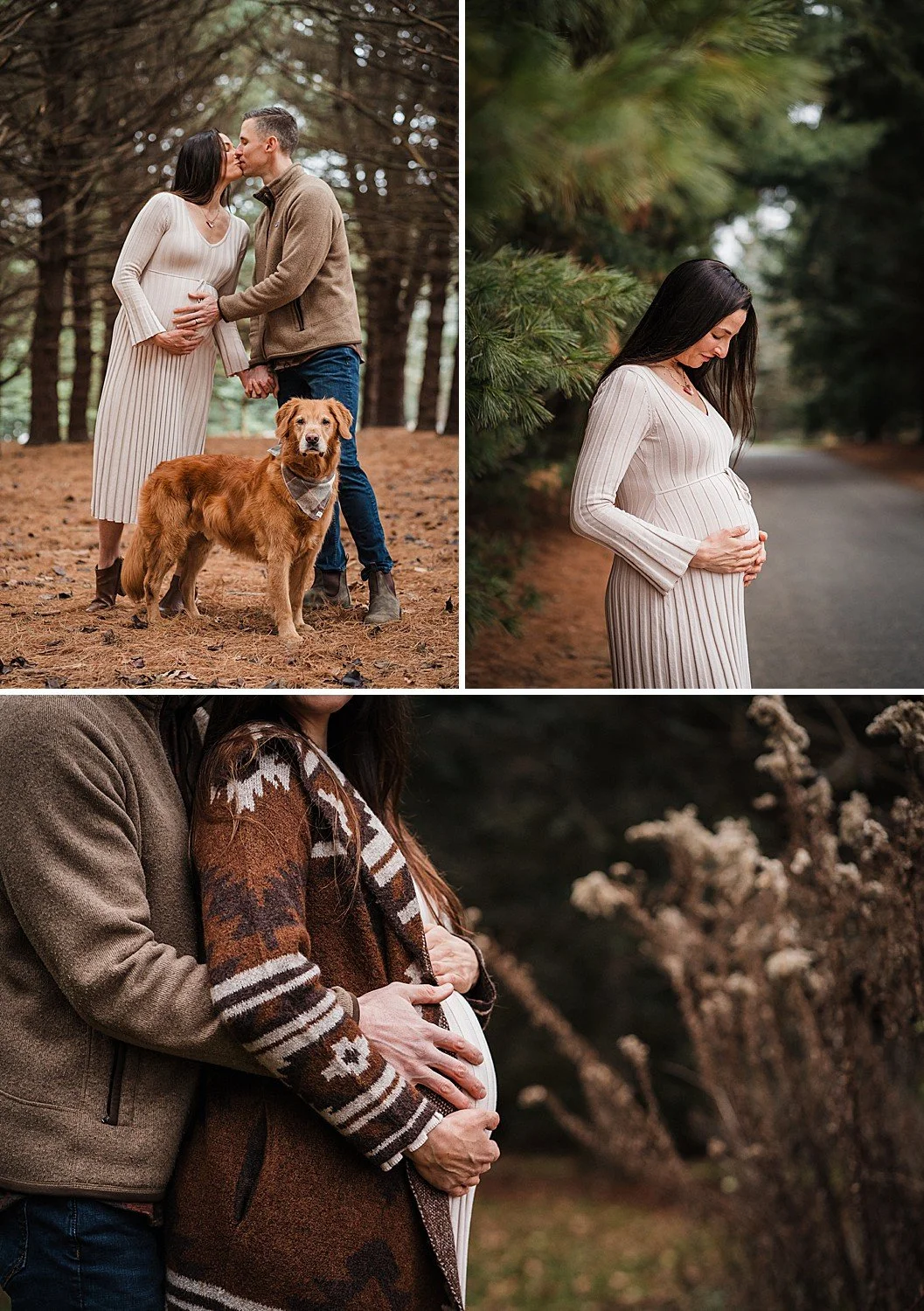 winter maternity photo session in Lancaster, PA