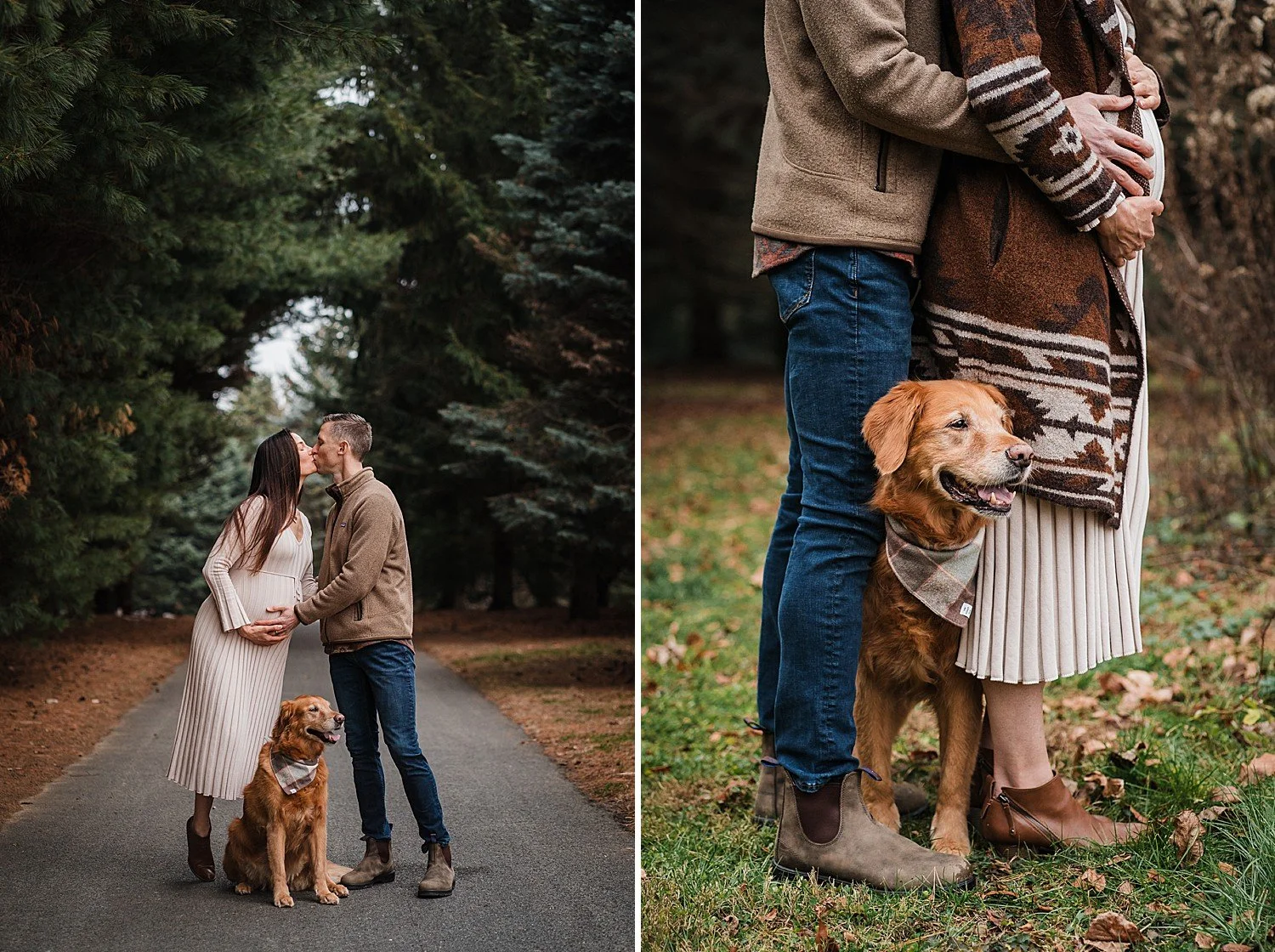 Lancaster winter maternity photo session