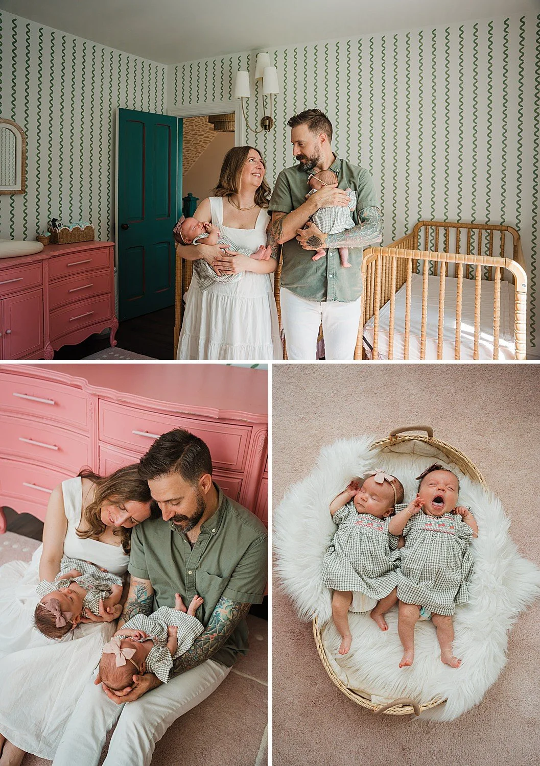 Newborn Twins Lifestyle Photography in Lancaster, PA