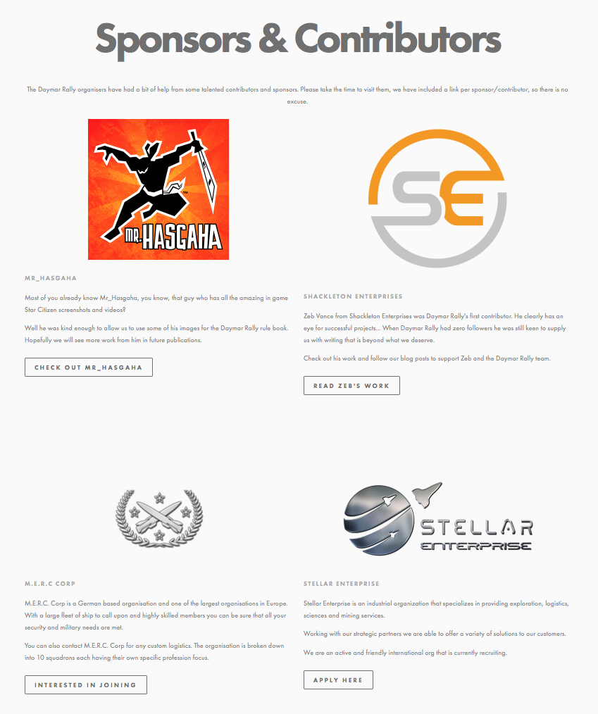 Sponsors & Contributors