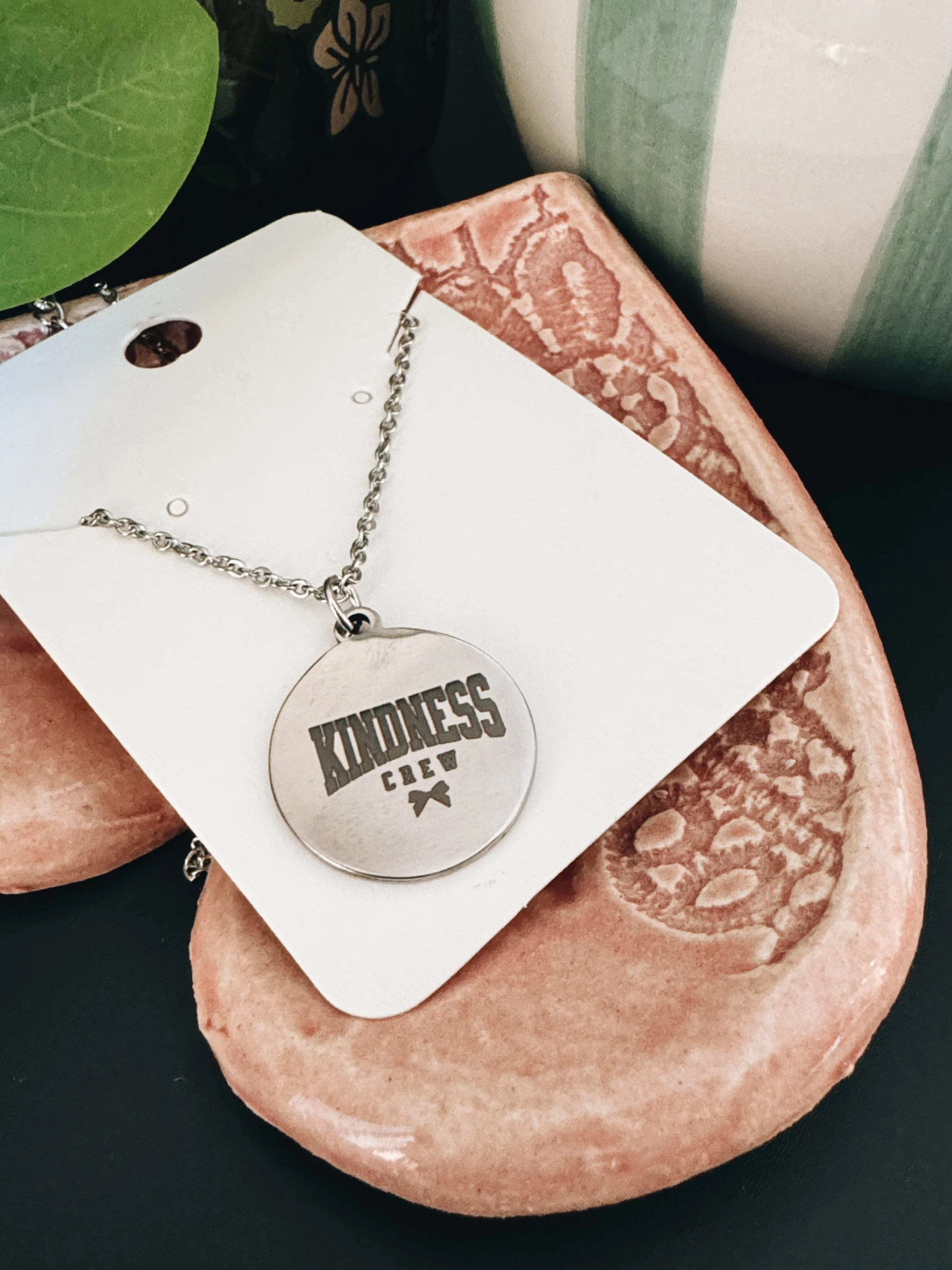 Kindness Crew Necklace | Encouragement Gift Necklace