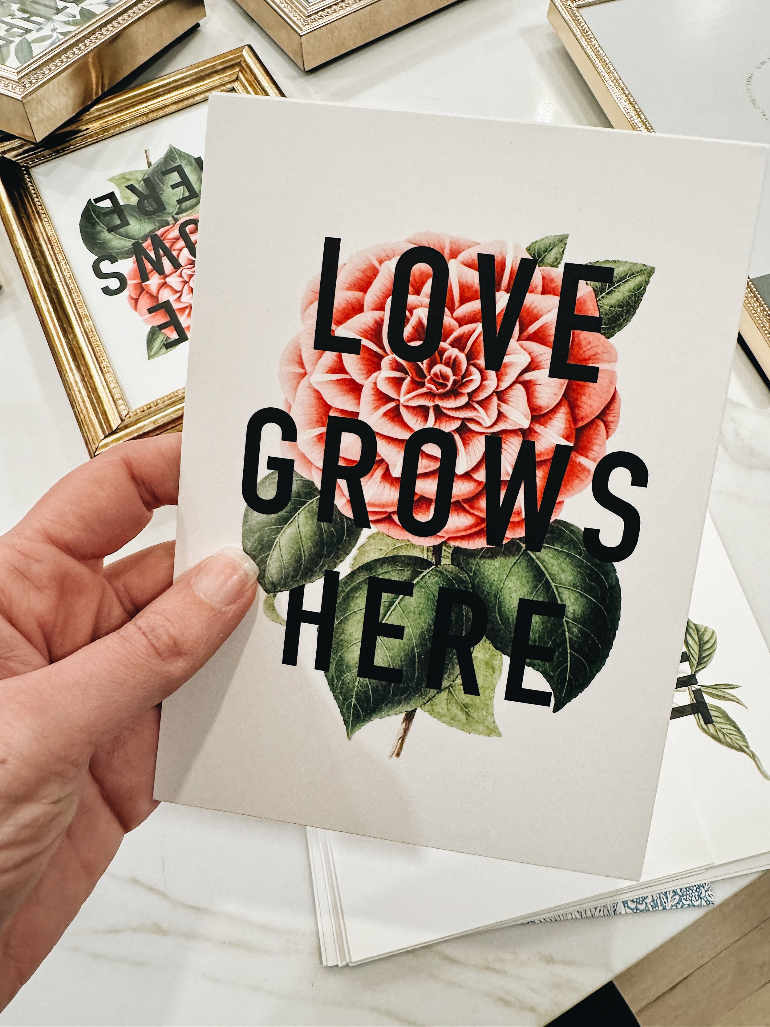 love grows here housewarming wall art