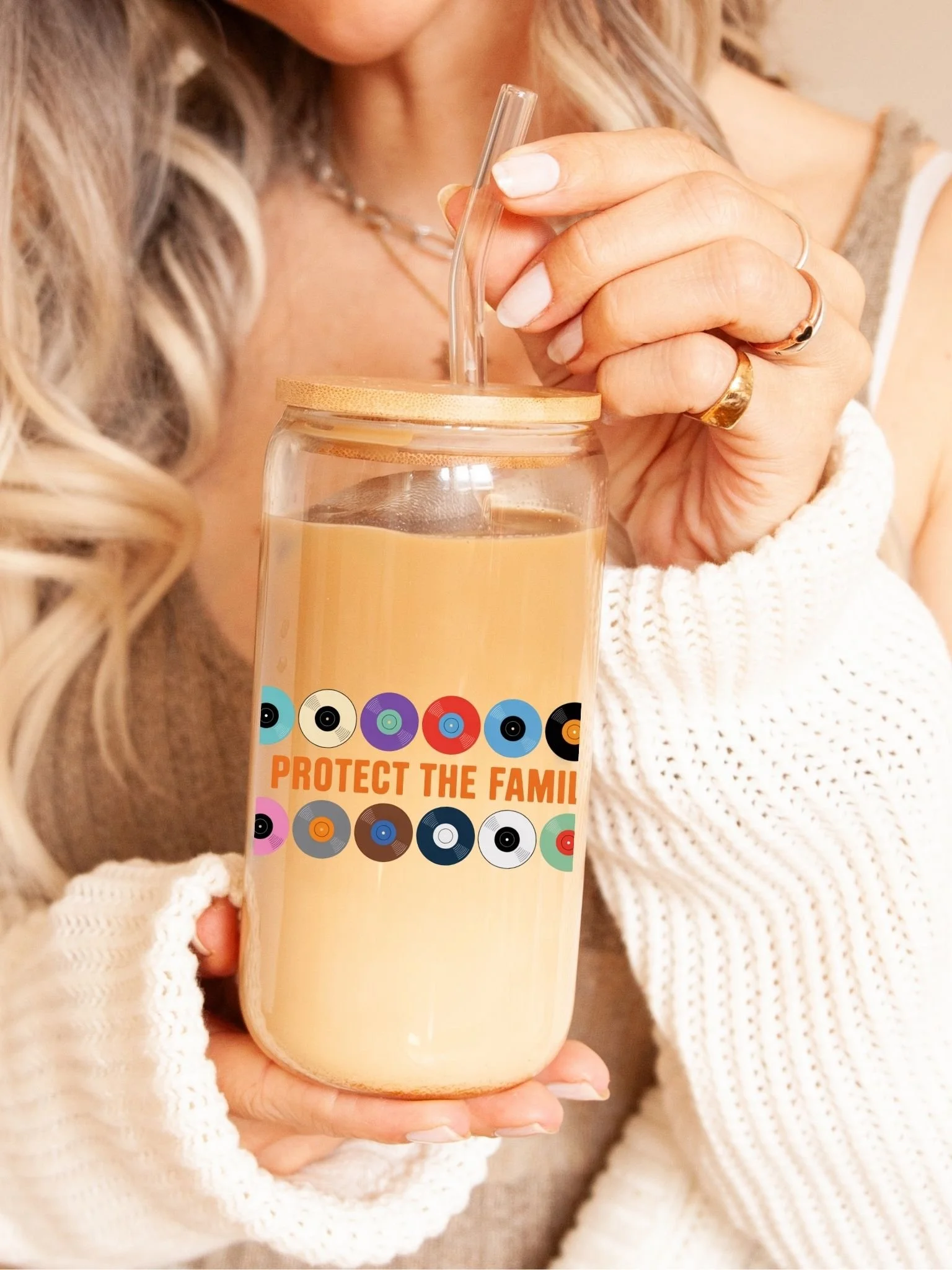 music fan gift glass tumbler