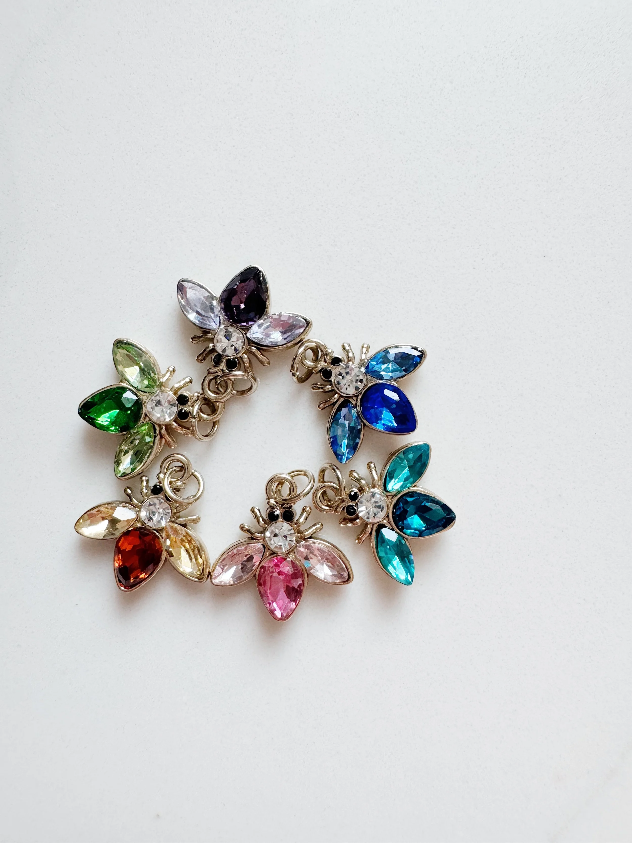 Gemmed Firefly Clip-On Charm