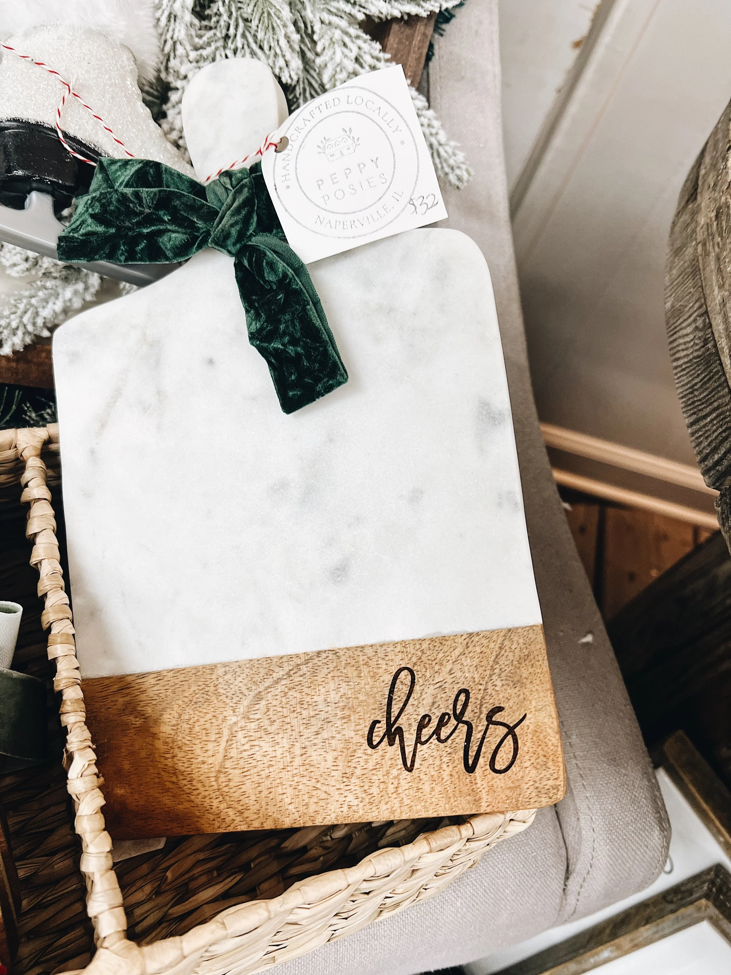 engraved serving board hostess gift