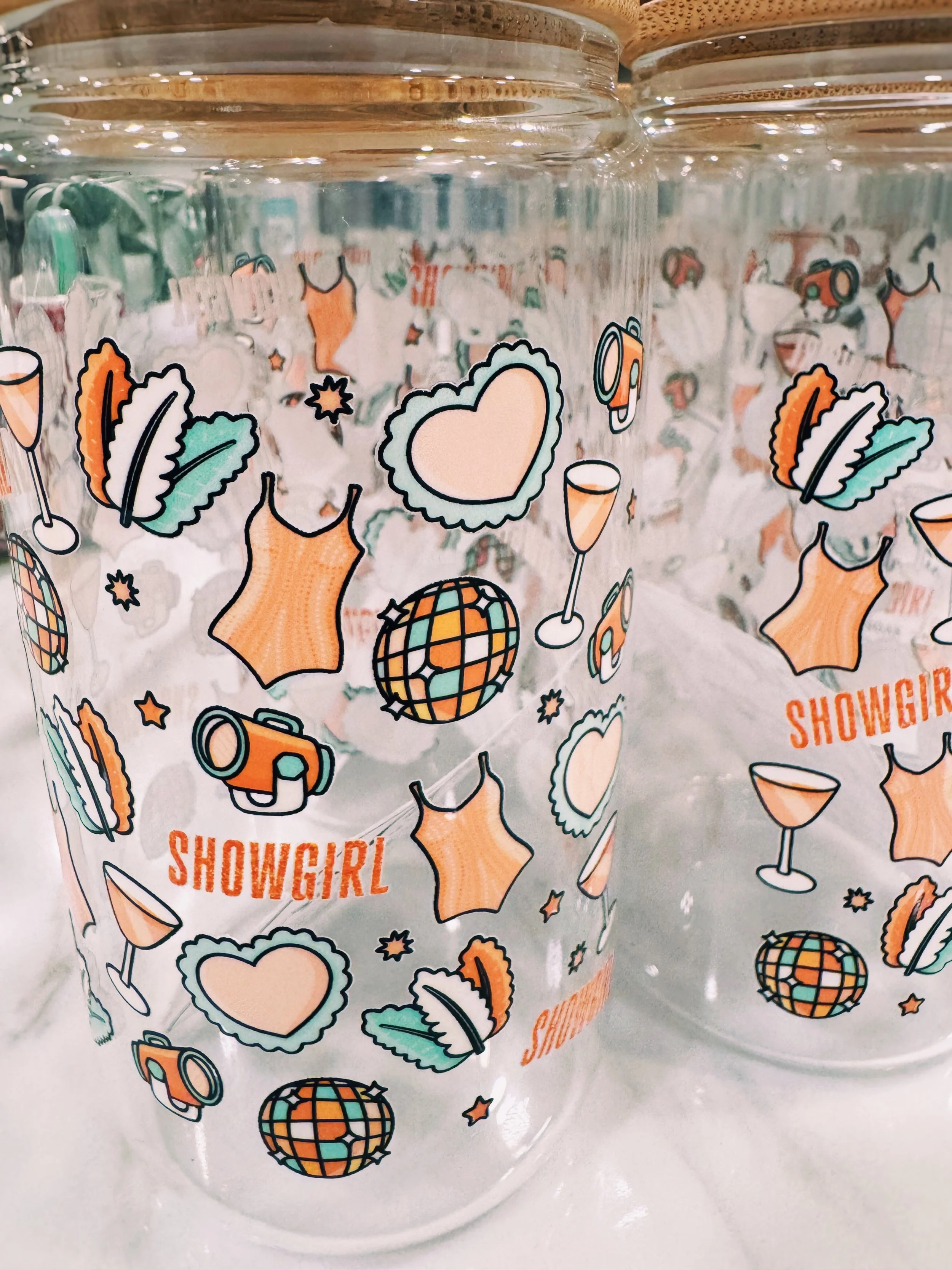 Life of a Showgirl Glass Latte Cup