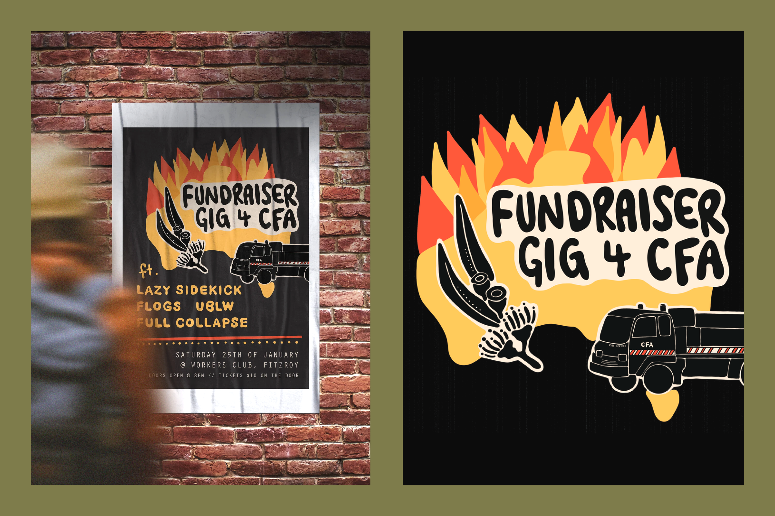 CFA Fundraiser Gig Poster