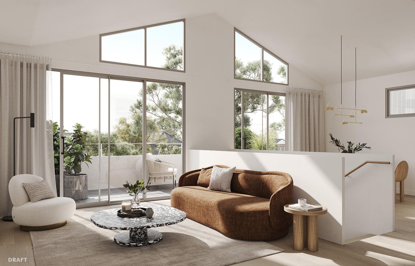 Maximum natural light and high ceilings equals spacious living and meals in our new project hitting the market soon. Keep an 👁 out for the Rowan Ave Townhouses. 

Visualisation @stevebrown_afterglow